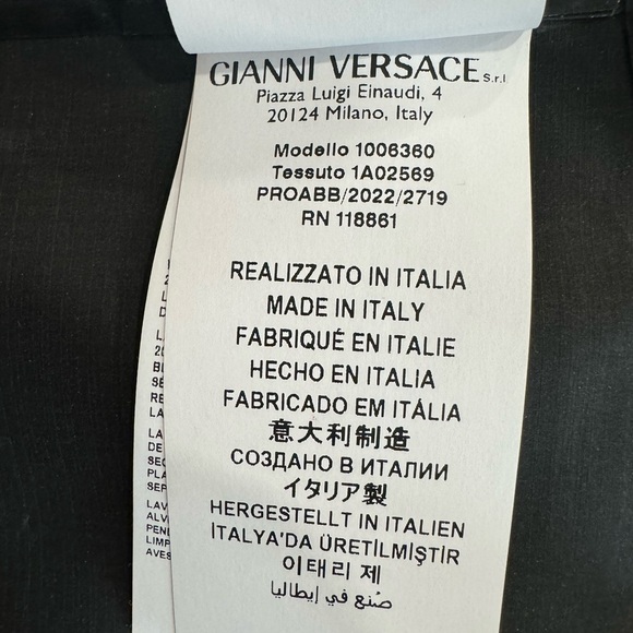Versace Medusa Latex Crop Top, Black - Picture 12 of 14